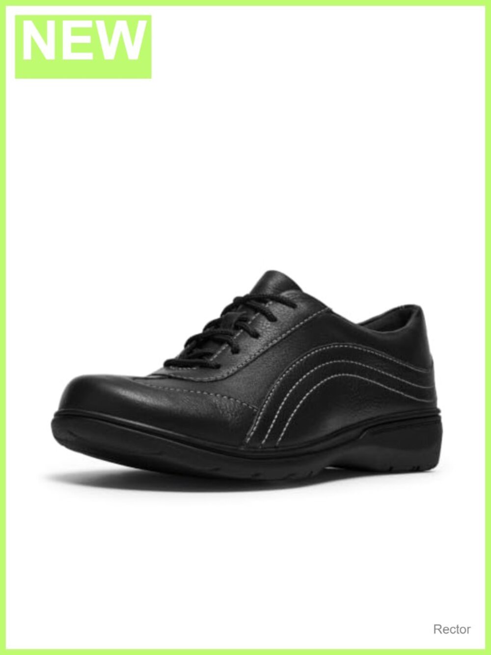 Clarks Leather Fashion Sneakers Ultimate Comfort Lace Up Side Zip Low Top